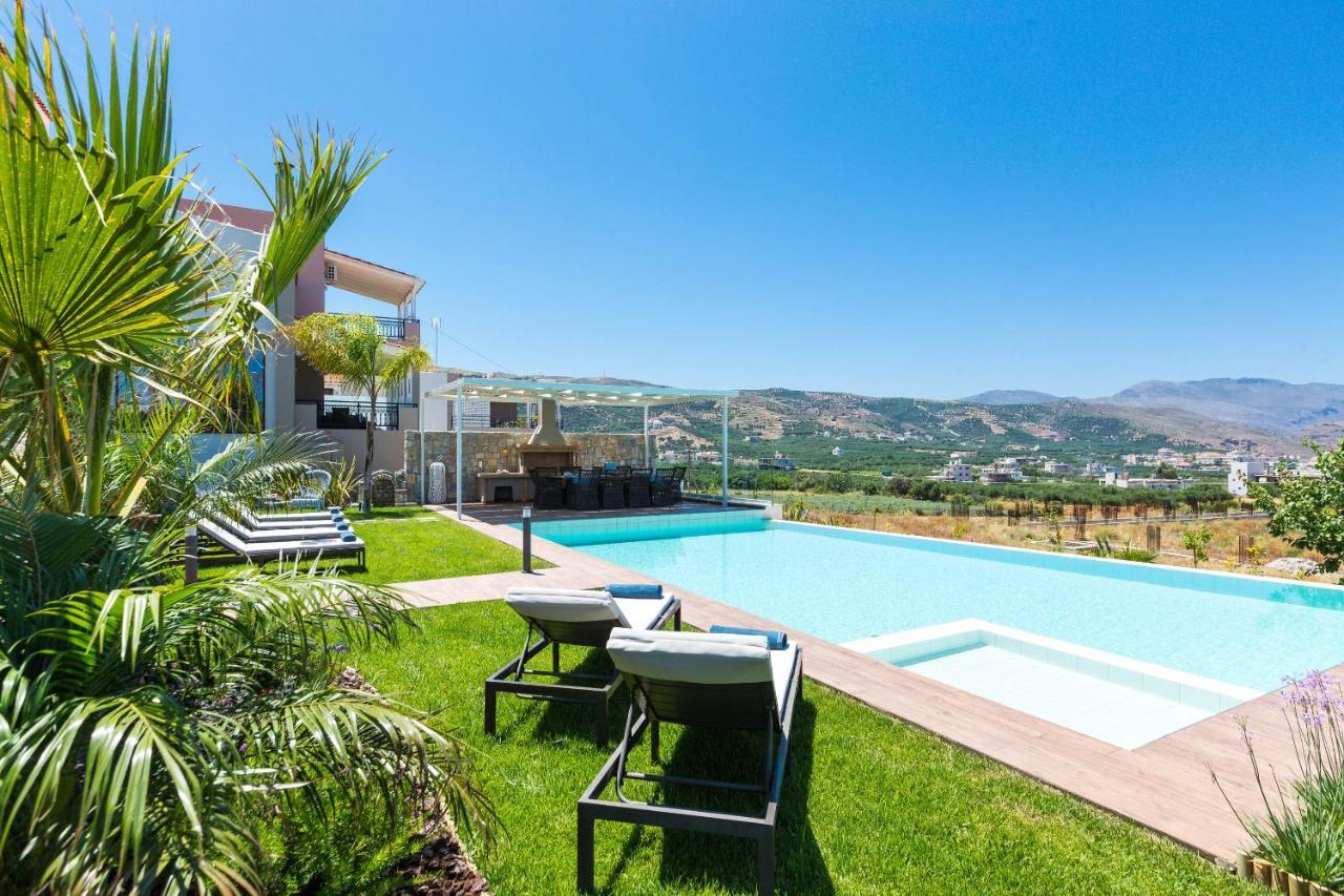 Villa Anemeli - Luxury Pool Villa With Gorgeous Seaview Kíssamos Exterior foto